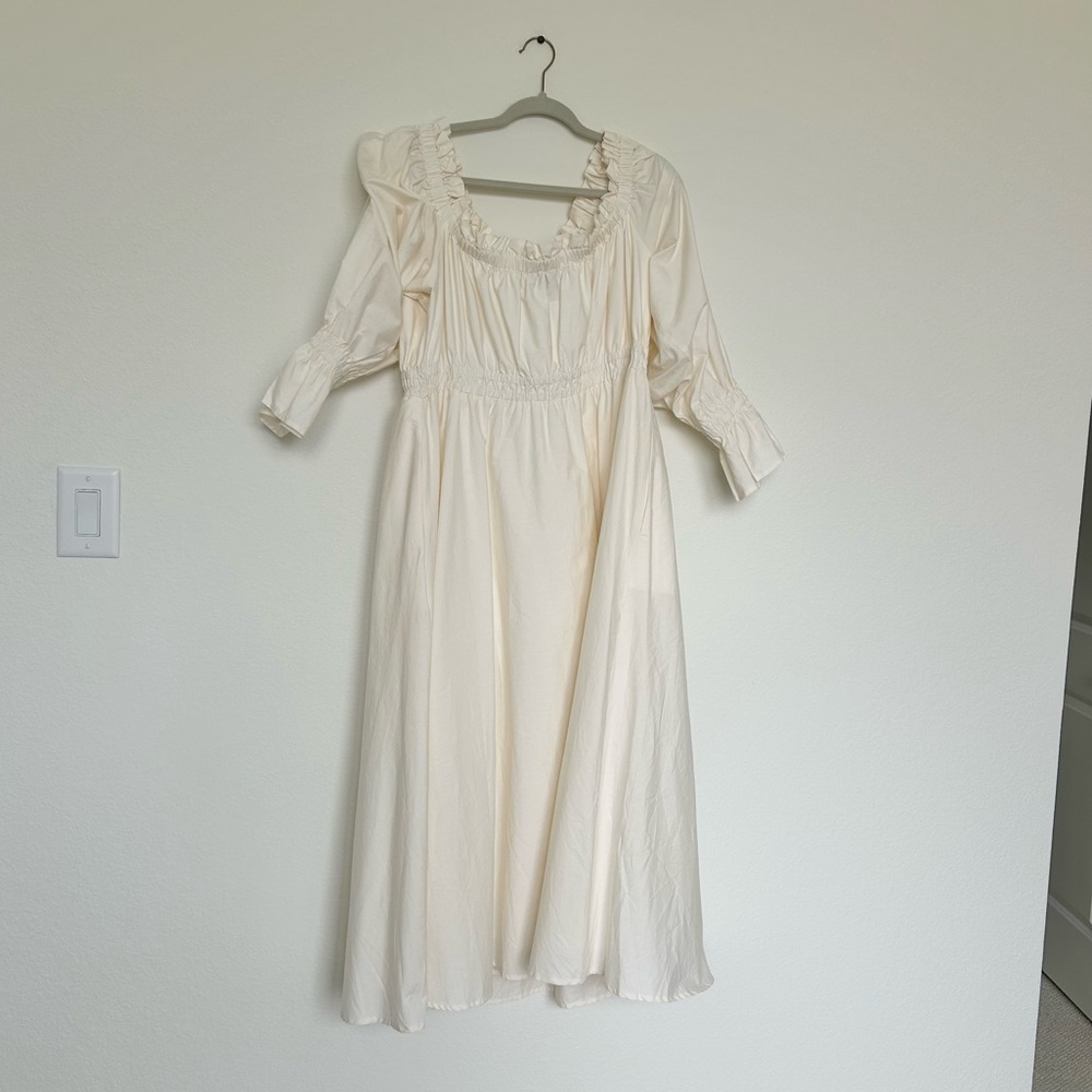 Eloquii Off The Shoulder Ruffle Midi Dress - Picture 6 of 6